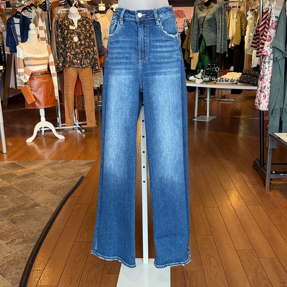 Women's Blue Flare & Wide Leg Jeans